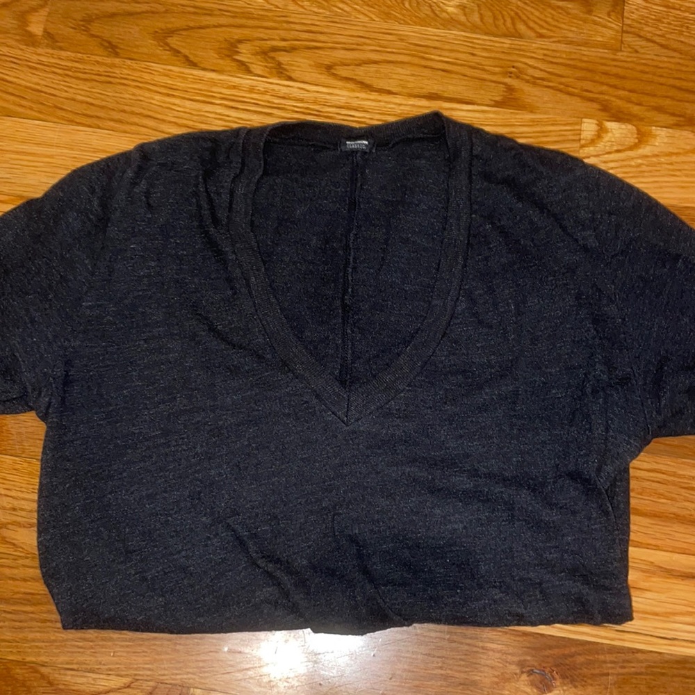 Black V-Neck Shirt